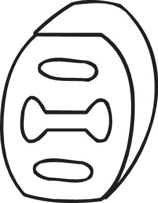 Suport sistem esapament potrivit ALFA ROMEO 145, 146, 155, 156, 166, 33; FIAT BRAVA, BRAVO I, COUPE, MAREA, PANDA, PANDA/HATCHBACK, TEMPRA, TIPO; LANCIA DEDRA, DELTA II 0.8-2.5D 10.80-06.07 [2]