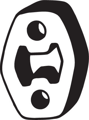 Suport sistem esapament potrivit AUDI A1, A2, A3, TT; FORD FIESTA V, FUSION, GALAXY I, TRANSIT; HYUNDAI TUCSON; MAZDA 2; SEAT ALHAMBRA, ALTEA, AROSA, CORDOBA, CORDOBA VARIO 1.0-Electric 08.91- [1]