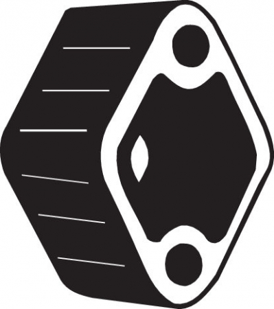 Suport sistem esapament potrivit CITROEN BX, C15/MINIVAN, SAXO; PEUGEOT 106 I, 106 II, 205 I, 205 II, 205/HATCHBACK, 305 II, 309 I, 309 II, 405 I, 405 II, 406, J9 1.0-1.9D 03.80-07.04 [1]