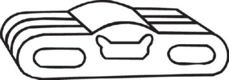 Suport sistem esapament potrivit DAEWOO ESPERO, NEXIA; OPEL ASTRA F, ASTRA F/KOMBI, COMBO/MINIVAN, KADETT D, KADETT E, KADETT E COMBO, KADETT E/KOMBI 1.2-2.0 08.79-10.01 [1]