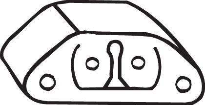 Suport sistem esapament potrivit FIAT COUPE, DUNA, ELBA, FIORINO, FIORINO/MINIVAN, PREMIO, REGATA, RITMO, SCUDO, TIPO, UNO; INNOCENTI ELBA; LANCIA DEDRA, DELTA II 0.9-2.5D 03.80-12.06 [1]