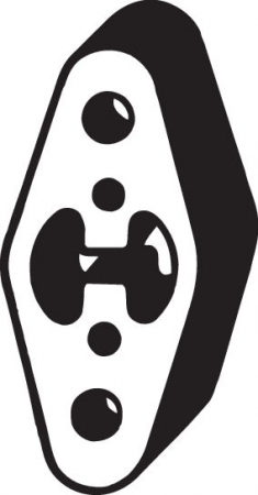 Caroserie - Suport sistem esapament potrivit JEEP CHEROKEE 2.1D/4.0 10.84-09.01