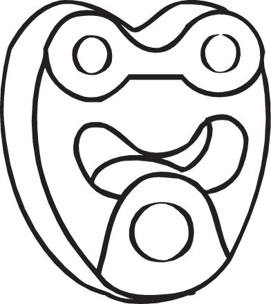 Suport sistem esapament potrivit MERCEDES 123 T-MODEL (S123), 124 (A124), 124 (C124), 124 T-MODEL (S124), 124 (W124), 190 (W201), E (A124), E (C124), E T-MODEL (S124) 1.8-3.2 1980-2000 [1]