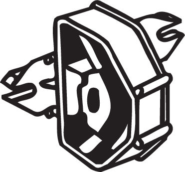 Caroserie - Suport sistem esapament potrivit PEUGEOT 307, 308 I 1.6/2.0/2.0D 03.03-10.14