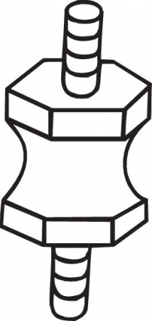 Suport sistem esapament potrivit RENAULT 4, 4/MINIVAN, 5, 6 0.8-1.4 10.62-06.90 [1]