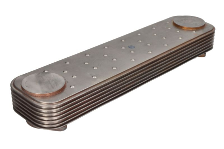 Radiator ulei - Termoflot (100x45x45/410mm, numar de nervuri: 7) potrivit IVECO EUROTECH MH, EUROTRAKKER, STRALIS I, STRALIS II, TRAKKER I, TRAKKER II F2BE0641-F2BFA601K 09.98-