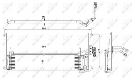 Radiator ulei - Termoflot radiator ulei (584x129x19)