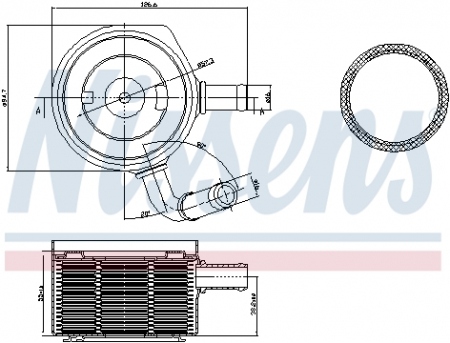 Piese Auto - Termoflot radiator ulei (cu garnitura) DACIA LOGAN, LOGAN EXPRESS, LOGAN MCV; RENAULT CLIO, CLIO II, CLIO III, GRAND SCENIC II, KANGOO, KANGOO EXPRESS, LOGAN I, MEGANE II, MODUS 1.5D dupa 2001