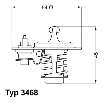 Termostat lichid racire (80; 88°C) potrivit KIA RETONA, SPORTAGE; MAZDA 626 III, 626 IV, B-SERIE, E; OPEL ASTRA F, ASTRA F/KOMBI, CORSA A, CORSA A TR, CORSA A/HATCHBACK 1.5D-2.2D 01.84-12.03 [1]