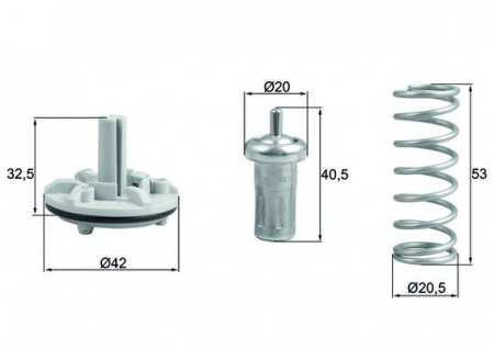 Termostat - Termostat lichid racire (80°C) potrivit AUDI A1; SEAT ALHAMBRA, IBIZA IV, IBIZA IV SC, IBIZA IV ST; SKODA FABIA II; VW BEETLE, CC B7, EOS, GOLF PLUS V, GOLF V 1.4/1.4ALK/1.4CNG 11.05-07.18
