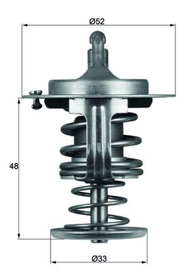 Termostat - Termostat lichid racire (80°C) potrivit CITROEN C4 GRAND PICASSO I; DAIHATSU CHARADE VIII, COPEN, CUORE VI, CUORE VII, EXTOL, MATERIA, SIRION, TERIOS, YRV; SUBARU JUSTY IV 1.0-2.0D 04.99-