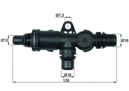 Termostat - Termostat lichid racire (82°C, cu carcasa) potrivit BMW X5 (E53); LAND ROVER RANGE ROVER III 3.0-4.8 01.00-10.06