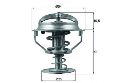 Termostat - Termostat lichid racire (82°C) potrivit FORD FIESTA IV, FIESTA V, FUSION, KA, STREET KA 1.3/1.6 09.96-11.08