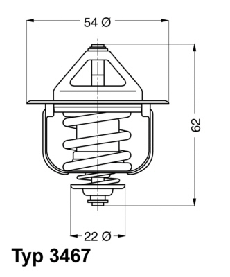 Termostat lichid racire (85°C) potrivit OPEL ASTRA F, ASTRA F/KOMBI, COMBO/MINIVAN, CORSA B, CORSA B/HATCHBACK, VECTRA A, VECTRA B 1.5D/1.7D 03.90-12.02 [1]