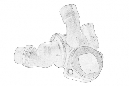 Racire - Termostat lichid racire (87°C, cu carcasa) potrivit AUDI A4 ALLROAD B8, A4 B7, A4 B8, A4 B9, A5, A6 C6, A6 C7, Q5; KIA RIO III; SEAT EXEO, EXEO ST; VW CRAFTER 30-35, CRAFTER 30-50 1.25LPG-3.0D 07.04-