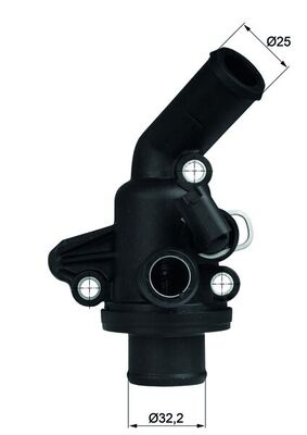 Termostat - Termostat lichid racire (87°C, in carcasa) potrivit MERCEDES A (W168), VANEO (414) 1.7D 07.98-07.05