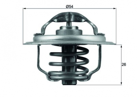 Termostat lichid racire (87°C) potrivit AUDI A3, A4 B7, A6 C6, TT; CHRYSLER SEBRING; DODGE JOURNEY; JEEP COMPASS, PATRIOT; MITSUBISHI GRANDIS, LANCER VIII; SEAT ALTEA, ALTEA XL 1.9D/2.0D 02.03- [1]