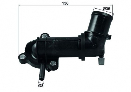 Termostat lichid racire (88°C, in carcasa) potrivit ALFA ROMEO 159, BRERA, GIULIETTA, MITO, SPIDER; CHEVROLET MALIBU; FIAT BRAVO II, DOBLO, DOBLO CARGO, DUCATO, FREEMONT 1.6D/1.9D/2.0D 06.06- [0]