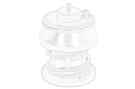 Racire - Termostat lichid racire (88°C) potrivit BMW 1 (F20), 1 (F21), 2 (F22, F87), 2 (F23), 2 (F45), 2 GRAN TOURER (F46), 2 GRAN TOURER VAN (F46), 3 (F30, F80), 3 (F31) 1.5D-3.0D 06.10-