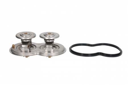 Termostat - Termostat lichid racire potrivit SCANIA INTERLINK, IRIZAR CENTURY, IRIZAR PB, K, K BUS, L,P,G,R,S, OMNIEXPRESS, P,G,R,T, TOURING DC13.05-DC13.155 dupa 2004 - (89°C/96°C, cu garnitura, cu carcasa)