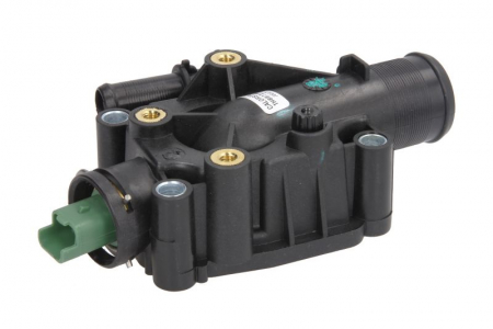 Termostat - Termostat lichid racire  (91°C, cu carcasa) CITROEN BERLINGO, C2, C3 I, C3 PLURIEL, C4, C4 I, C-ELYSEE, XSARA PICASSO; PEUGEOT 1007, 206, 206 CC, 206 SW, 207, 301, 307, 307 CC 1.4-1.6LPG dupa 2000