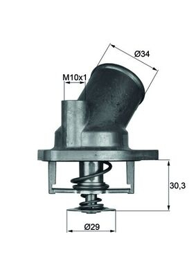 Termostat lichid racire (92°C, in carcasa) potrivit OPEL ASCONA C, ASTRA F, ASTRA F CLASSIC, ASTRA H, ASTRA H GTC, CALIBRA A, CORSA B, KADETT E, MONTEREY B, OMEGA B, TIGRA 1.4-3.5 09.81-04.15 [1]
