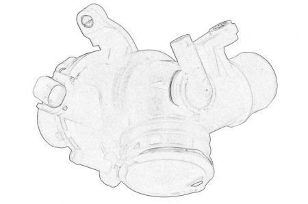 Termostat lichid racire (95°C, in carcasa) potrivit MERCEDES C (C204), C (C205), C T-MODEL (S204), C T-MODEL (S205), C (W204), C (W205), CLS (C218) 1.8/2.2D/2.2DH 06.06- [1]