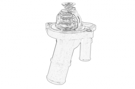 Termostat lichid racire (cu carcasa) potrivit FORD GALAXY II, MONDEO IV, S-MAX 2.0 03.10-06.15 [1]
