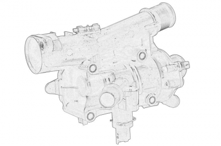 Termostat lichid racire potrivit CITROEN JUMPY III, SPACETOURER; FIAT DUCATO; OPEL VIVARO C; PEUGEOT EXPERT, TRAVELLER 2.0D/2.2D 09.20- [1]