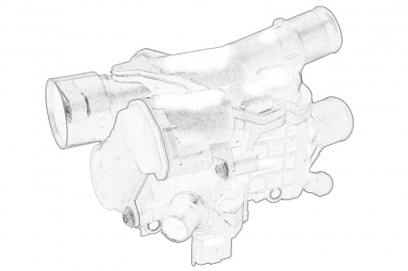 Termostat lichid racire potrivit DS DS 4, DS 5, DS 7; CITROEN C4 GRAND PICASSO II, C4 II, C4 PICASSO II, C4 SPACETOURER, C5 AIRCROSS, C5 III, DS4, DS5, GRAND C4 SPACETOURER 2.0D/2.2D/3.0D 04.06- [1]