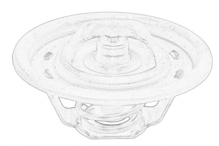 Termostat - Termostat lichid racire potrivit PERKINS, URSUS 4512, 4514; FORD 5000; LANDINI 65, 65 F, 65 FP, 65 GE, 65 GT, 65 GTP, 65 L, 65 LP, 65 V, 6505, 6530 F2, 6530 F4, 6530 L4, 6530 V2, 6530 V4, 6550