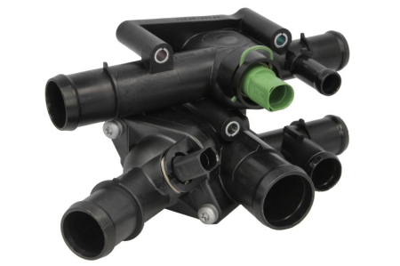 Termostat - Termostat sistem racire potrivit AUDI A3; SKODA OCTAVIA I; VW BORA, BORA I, GOLF IV, GOLF V, PASSAT B6, POLO, POLO III CLASSIC, TOURAN 1.6/2.8 1995-2010 (105°C, in carcasa)