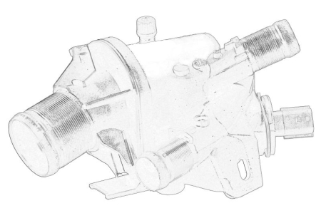 Termostat - Termostat sistem racire potrivit NISSAN NV400; OPEL MOVANO B; RENAULT ALASKAN, MASTER III 2.3D dupa 2010 (81°C, in carcasa)