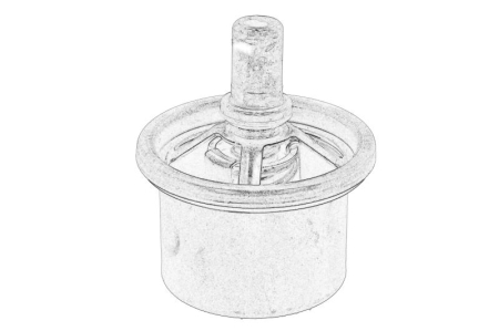 Termostat - Termostat sistem racire potrivit DAF 85 CF, 95 XF, CF 85, XF 105, XF 95 MX265-XF355M dupa 1997 (87°C)