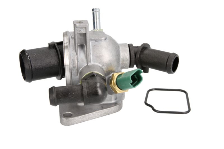 Termostat - Termostat sistem racire potrivit ALFA ROMEO MITO; FIAT DOBLO, DOBLO CARGO, DOBLO/MINIVAN, FIORINO, FIORINO/MINIVAN, GRANDE PUNTO, IDEA, LINEA, PUNTO, PUNTO EVO 1.2-1.6D dupa 2004 (88°C, in carcasa)