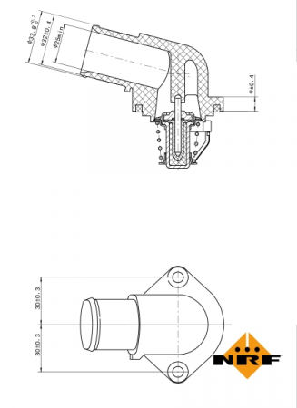 Termostat - Termostat sistem racire (89°C, in carcasa) potrivit CITROEN BERLINGO, BERLINGO/MINIVAN, C2, C3 I, C3 PLURIEL, JUMPER, NEMO, NEMO/MINIVAN, SAXO; FIAT DUCATO; PEUGEOT 1007, 106 II 1.1-2.8D 04.93-
