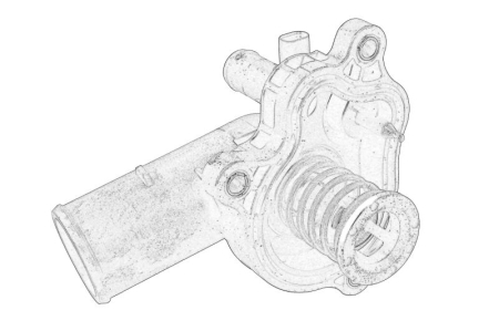 Termostat - Termostat sistem racire potrivit DODGE DURANGO; JEEP GLADIATOR, GLADIATOR, GRAND CHEROKEE IV, GRAND CHEROKEE L V, WRANGLER III, WRANGLER IV; RAM 1500 3.6/3.6ALK/3.6H dupa 2010 (90°C, in carcasa)