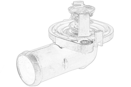 Racire motor - Termostat sistem racire potrivit CHRYSLER 200, TOWN & COUNTRY, VOYAGER V; DODGE AVENGER, GRAND, JOURNEY; FIAT FREEMONT; LANCIA VOYAGER 3.6/3.6ALK dupa 2010 (95°C, in carcasa)
