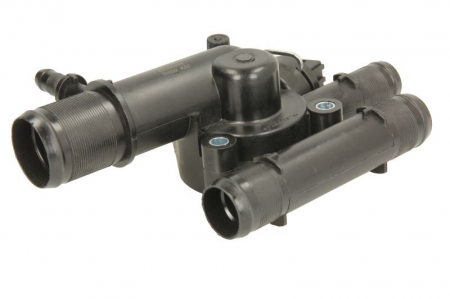 Termostat - Termostat sistem racire potrivit NISSAN INTERSTAR, PRIMASTAR; OPEL MOVANO, VIVARO A; RENAULT MASTER II, TRAFIC II 1.9D dupa 2001 - (cu carcasa)