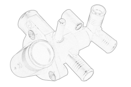Termostat - Termostat sistem racire potrivit FORD TRANSIT 2.2D/2.4D 2006-2014 (in carcasa)