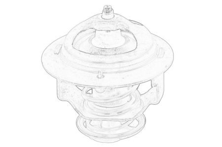 Racire motor - Termostat sistem racire potrivit CATERPILLAR 236B, 236B3, 252B3, 262B, 262C, 267B, 268B, 277B, 277C, 279C, 287B, 287C, 289C, 904H, 906, 906H, 907H, 908, 908H; LANDINI 65, 75, 85