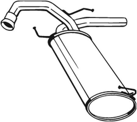 Toba esapament finala FIAT SEDICI; SUZUKI SX4 1.5/1.6 dupa 2006 [1]