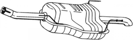 Toba esapament finala OPEL ZAFIRA A 1.6/1.8 intre 1999-2005 [1]