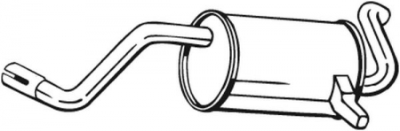 Toba esapament finala RENAULT CLIO III (BR0/1, CR0/1) Producator BOSAL 200-045 [2]