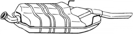 Toba esapament - Toba esapament finala SAAB 900 II, 9-3 2.0/2.3 intre 1993-2003