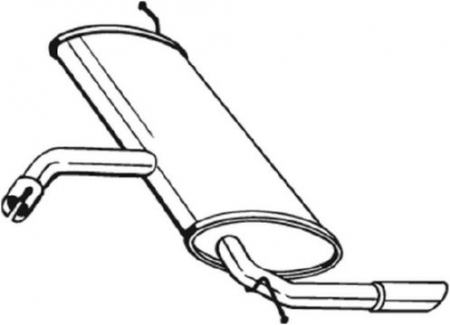 Toba esapament finala SEAT ALTEA XL (5P5, 5P8) Producator BOSAL 227-039 [2]