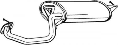 Toba esapament finala TOYOTA AVENSIS (T25_) Producator BOSAL 228-151 [2]