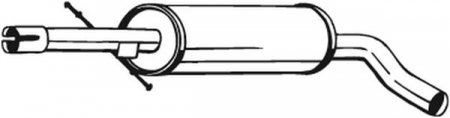 Toba esapament mijloc AUDI A3; SEAT LEON, TOLEDO II; SKODA OCTAVIA I; VW BORA, GOLF IV, NEW BEETLE 1.8-2.5 intre 1996-2013 [1]