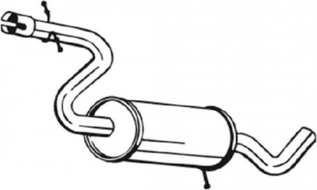 Toba esapament mijloc AUDI A3; SKODA YETI; VW GOLF PLUS, GOLF V, GOLF VI 1.4 intre 2007-2015 [1]