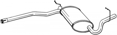 Toba esapament mijloc AUDI A4 1.6 intre 2000-2008 [1]